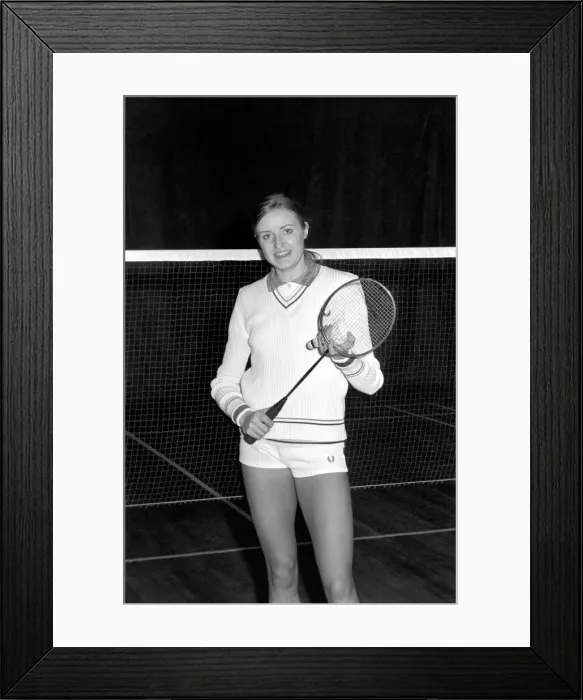 Framed Print : Badminton. Champion. Gillian Gilks. March 1975 75-01482-009 Framed Print : Badminton. Champion. Gillian Gilks. March 1975 75-01482-009