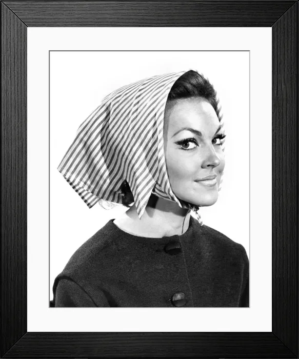 Framed Print : Reveille Fashions 1963: Ann Roberts. October 1963 P007671 Framed Print : Reveille Fashions 1963: Ann Roberts. October 1963 P007671