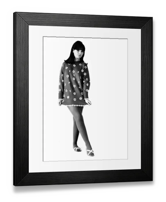Framed Print : Clothing Misc. 1965: Rosemary Bell. September 1965 P007717