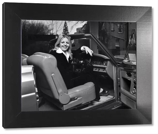 Sally Thomsett T. V. actress and Rolls Royce. March 1975 75-01431