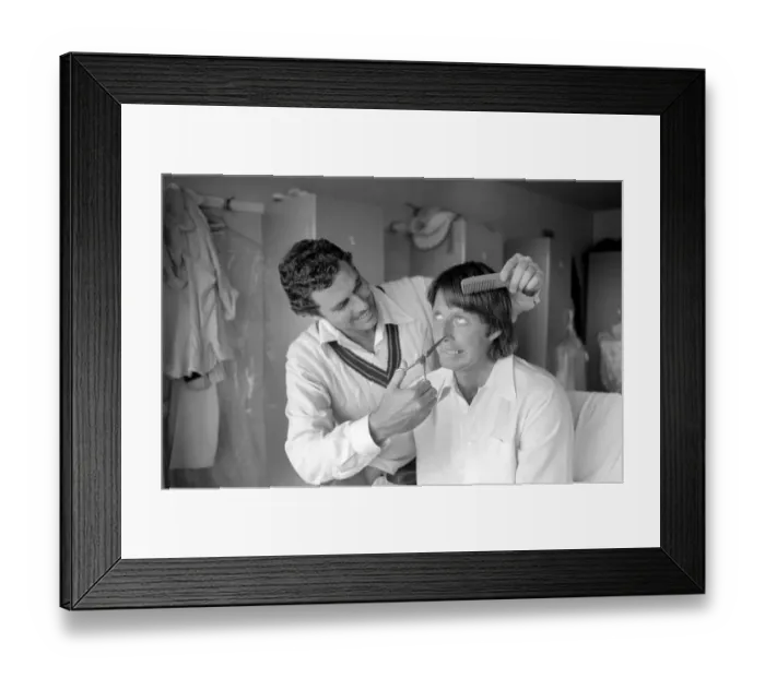 Framed Print : Cricket: Test Match Preview: Australian Team: Australian fast bowler Jeff Thomson gets a Framed Print : Cricket: Test Match Preview: Australian Team: Australian fast bowler Jeff Thomson gets a