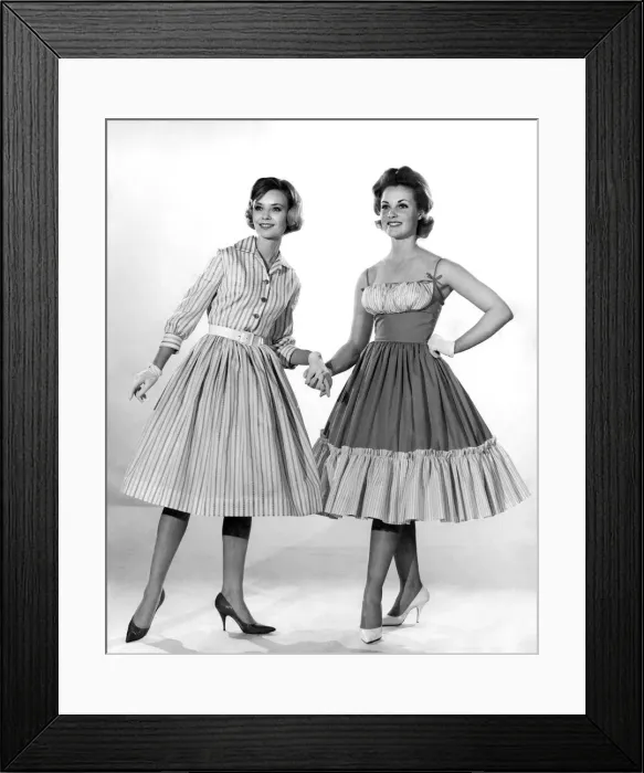 Framed Print : Reveille Fashions. Sara Browne and Roma Reeves. July 1961 P007800 Framed Print : Reveille Fashions. Sara Browne and Roma Reeves. July 1961 P007800
