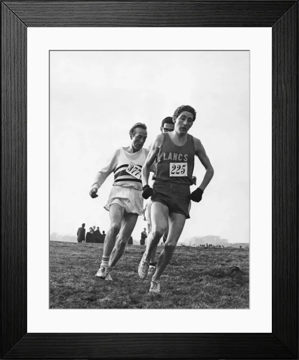 Framed Print : Inter-Counties Cross Country Championship. Ron Hill (225 Framed Print : Inter-Counties Cross Country Championship. Ron Hill (225