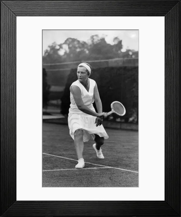 Framed Print : Tennis Player Helen Jacobs. August 1933 P007173 Framed Print : Tennis Player Helen Jacobs. August 1933 P007173