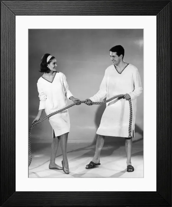 Framed Print : Reveille Fashions 1963: Christina Gregg and Michael Lester. April 1963 P007660 Framed Print : Reveille Fashions 1963: Christina Gregg and Michael Lester. April 1963 P007660
