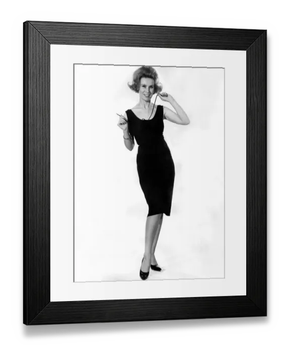 Framed Print : Reveille Fashions 1963: Rita Royce. December 1963 P007626 Framed Print : Reveille Fashions 1963: Rita Royce. December 1963 P007626