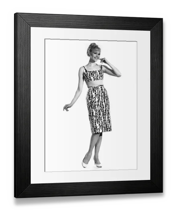 Framed Print : Reveille Fashions: Jo Waring. May 1963 P007669 Framed Print : Reveille Fashions: Jo Waring. May 1963 P007669