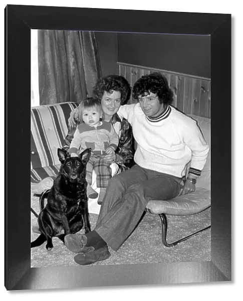 Alan Learmouth and Dog 'Dollar': The family at home at Eastbourne