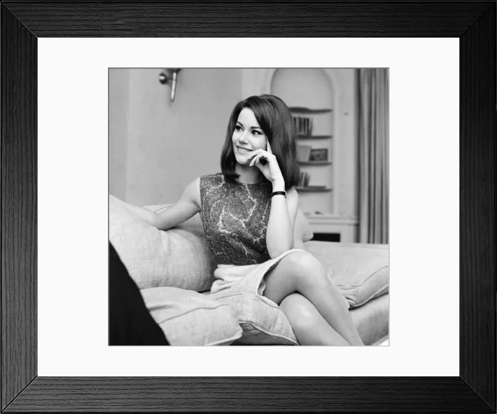Framed Print : Parisienne actress Claudine Auger who will play Domino in the James Bond film