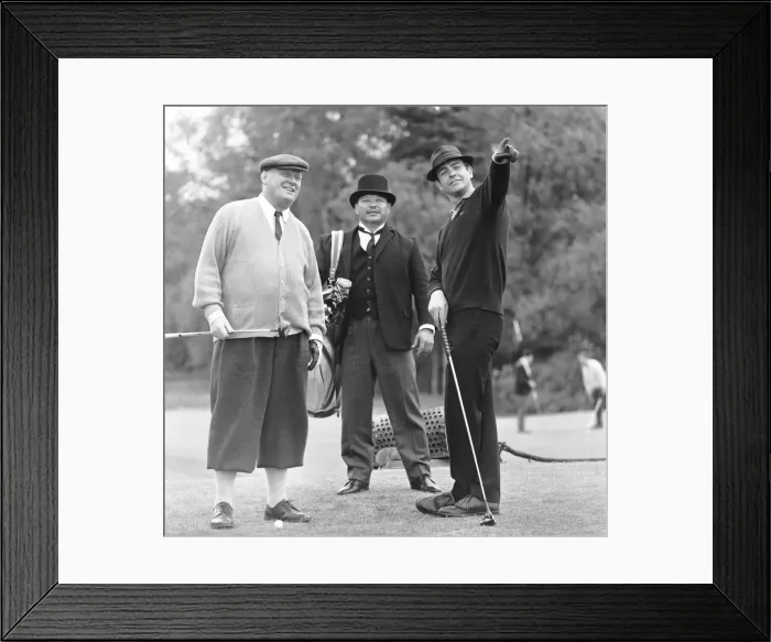 Framed Print : Filming the golf scene for Goldfinger'at Stoke Park golf course near Stoke Framed Print : Filming the golf scene for Goldfinger'at Stoke Park golf course near Stoke