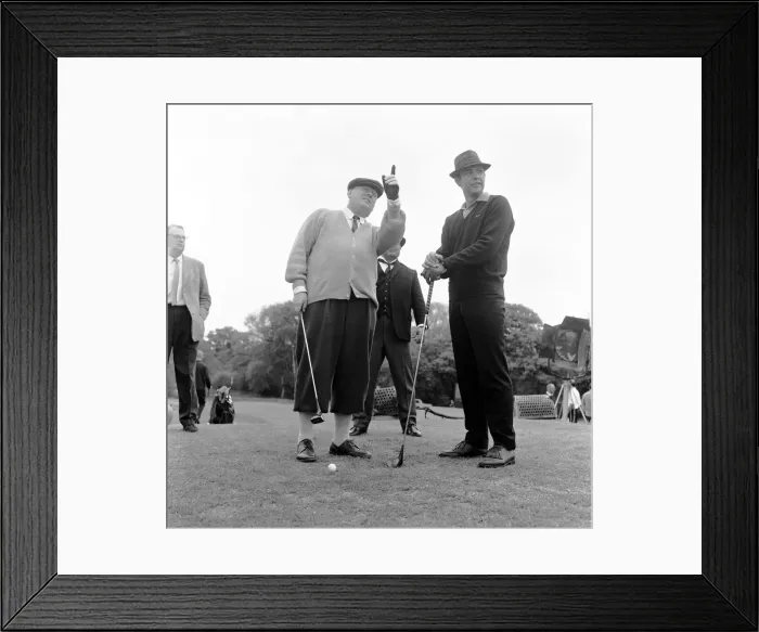 Framed Print : Filming the golf scene for Goldfinger'at Stoke Park golf course near Stoke Framed Print : Filming the golf scene for Goldfinger'at Stoke Park golf course near Stoke
