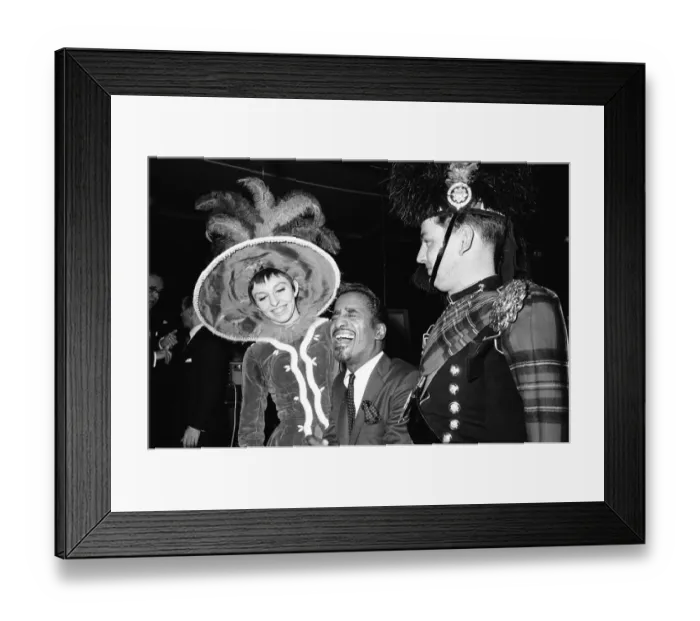 Framed Print : American singer and entertainer Sammy Davis Jr during rehearsals for the Royal Variery