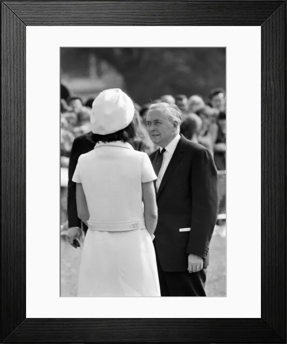 Framed Print : Memorial to President John F. Kennedy is unveiled in Runnymede Berkshire May 1965