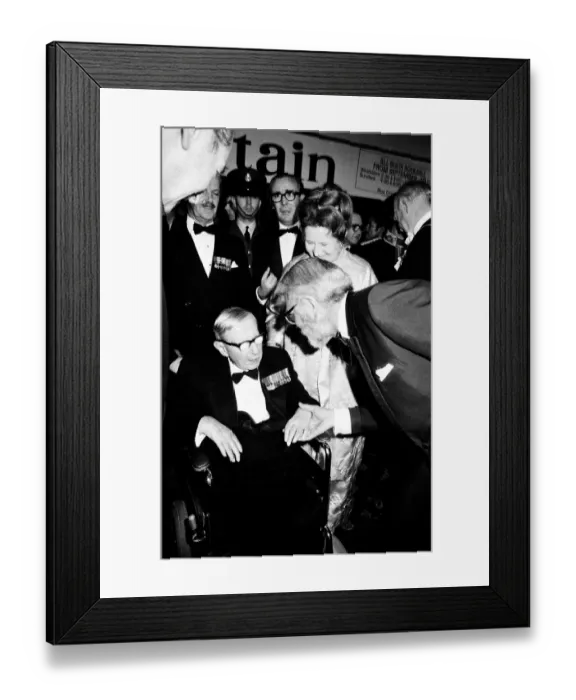 Framed Print : Premiere of The battle of Britain. Stars arriving for the premiere Framed Print : Premiere of The battle of Britain. Stars arriving for the premiere