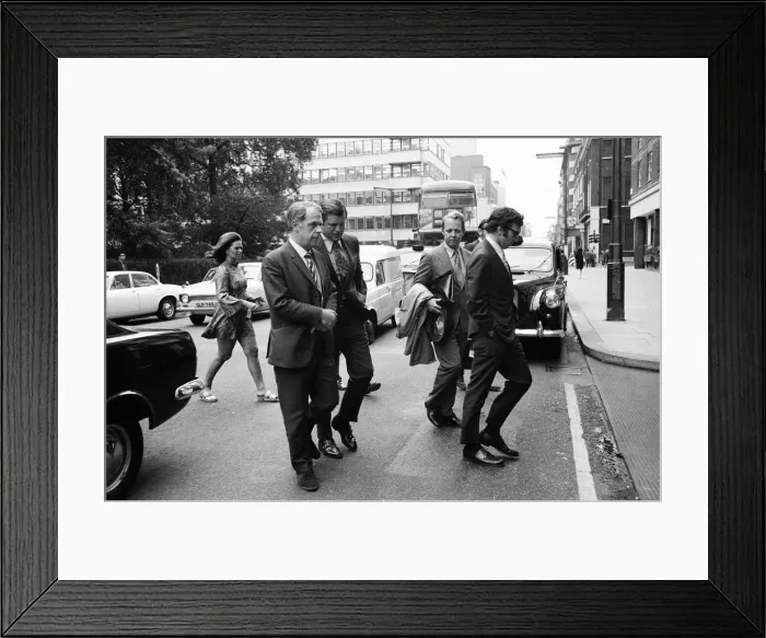Framed Print : Senator Edward Kennedy who is on a 5 day visit to Britain as the head of a Senate Health Framed Print : Senator Edward Kennedy who is on a 5 day visit to Britain as the head of a Senate Health