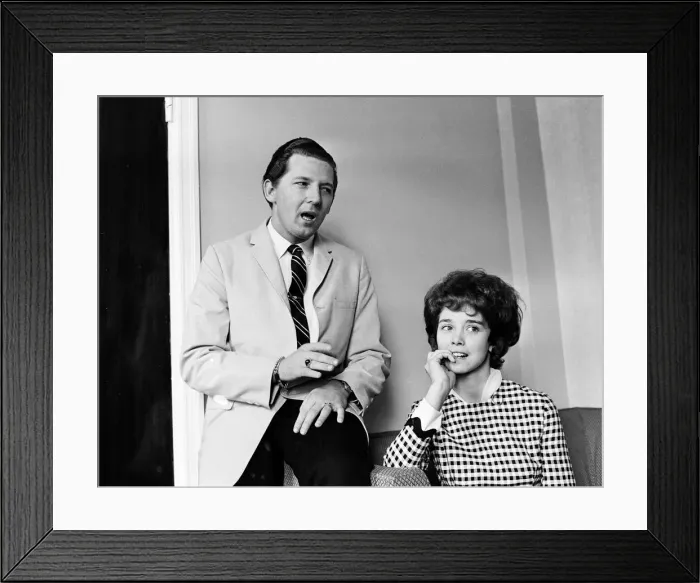 Framed Print : American rock and roll singer Jerry Lee Lewis with his third wife Myra who he married Framed Print : American rock and roll singer Jerry Lee Lewis with his third wife Myra who he married