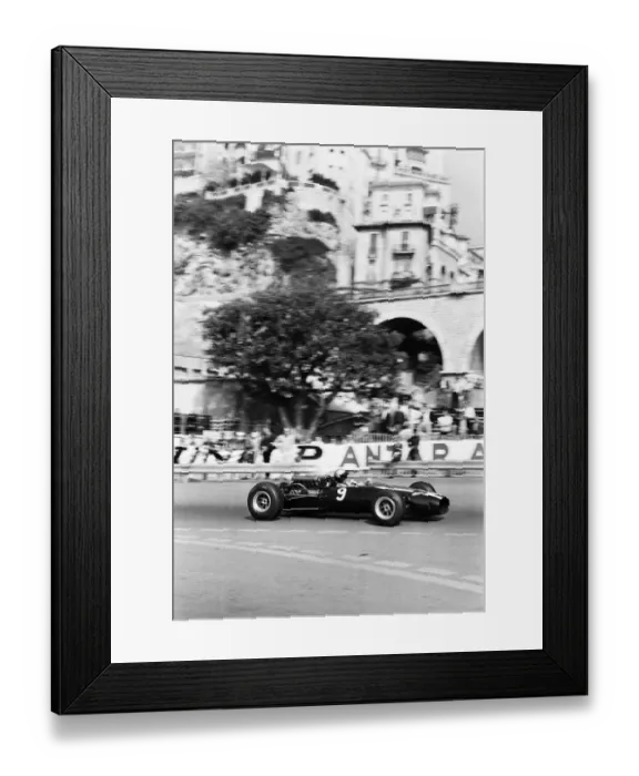 Framed Print : Monaco Grand Prix practice 1966. 22nd May 1966. Richie Ginther in action Framed Print : Monaco Grand Prix practice 1966. 22nd May 1966. Richie Ginther in action