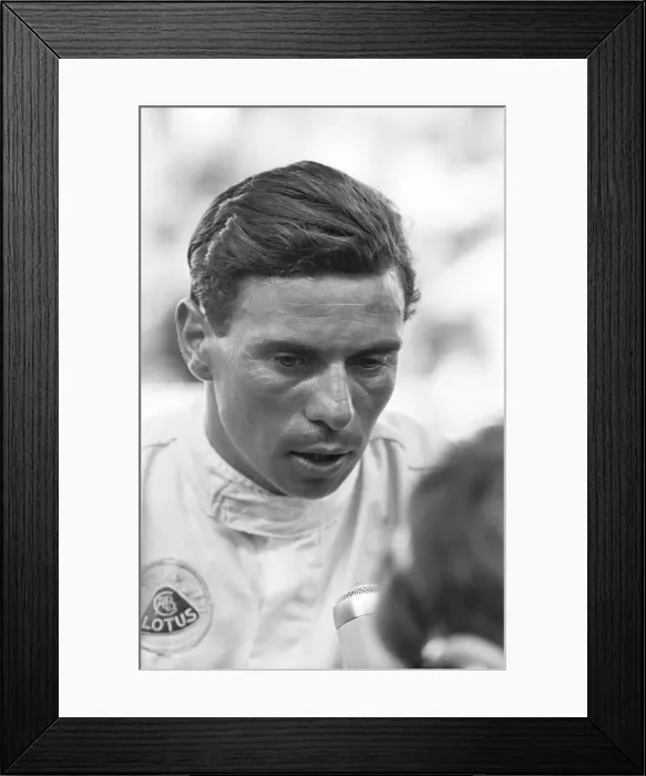 Framed Print : Monaco Grand Prix practice 1966. 22nd May 1966. Jim Clark