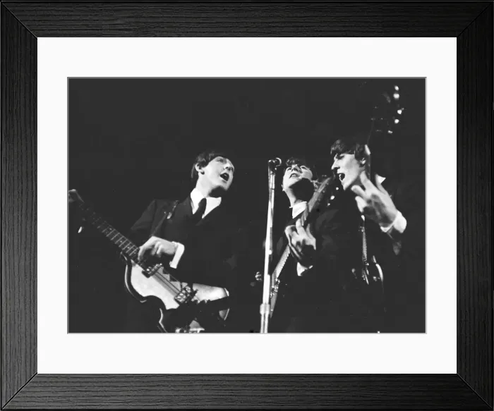 Framed Print : Beatles seen here performing on stage November 1964 Local Caption watscan Framed Print : Beatles seen here performing on stage November 1964 Local Caption watscan