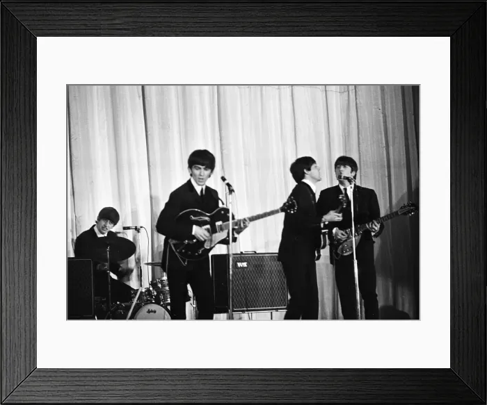 Framed Print : Beatles performing on stage November 1964 Local Caption watscan - 24  /  08  /  2009