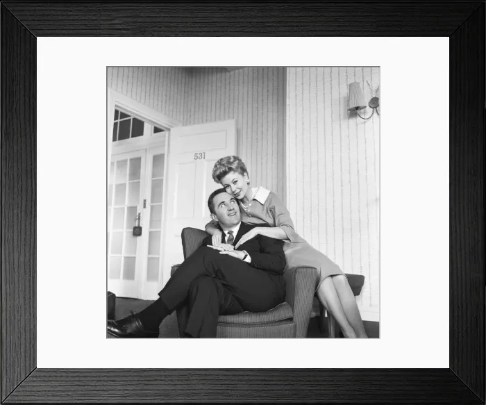 Framed Print : Mitzi Gaynor, American actress, singer & dancer, who is in the UK to promote her new film Framed Print : Mitzi Gaynor, American actress, singer & dancer, who is in the UK to promote her new film