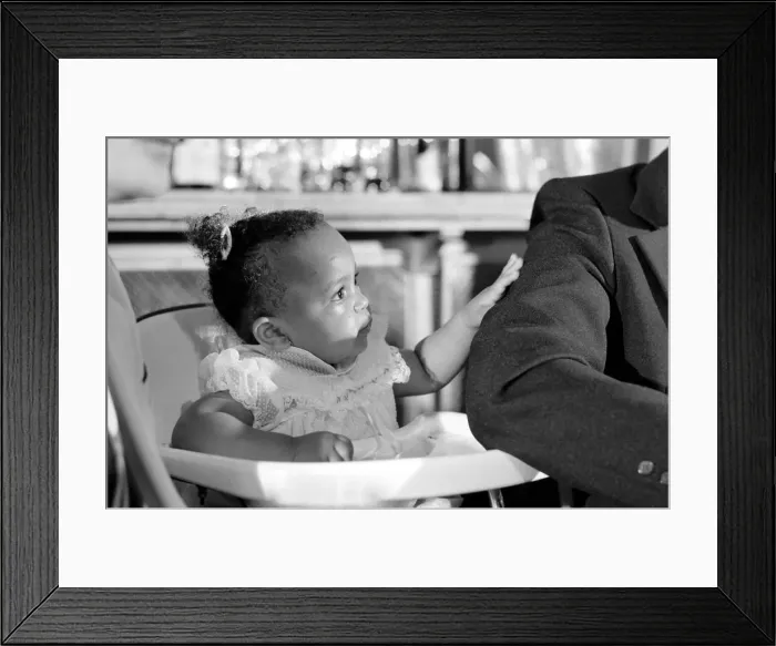 Framed Print : Cassius Clay. Muhammad Ali and daughter Hannah. Ali has baby sitter problems Framed Print : Cassius Clay. Muhammad Ali and daughter Hannah. Ali has baby sitter problems