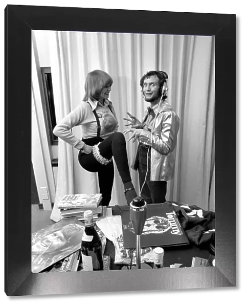 Kenny Everett and girl Jenny Stevens. March 1975 75-01674-001