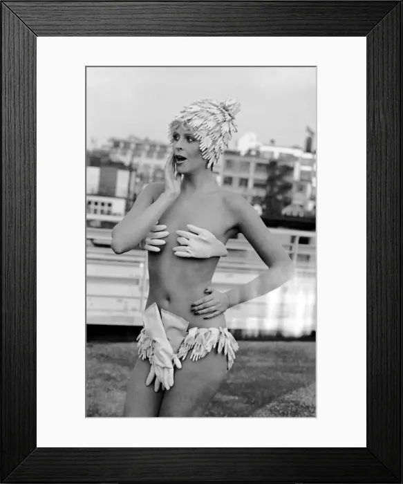 Framed Print : Glamour: Unusual: Humour. Models in Bikinis: Marie-Louise, Vicky Burgoyne, Jenny James Framed Print : Glamour: Unusual: Humour. Models in Bikinis: Marie-Louise, Vicky Burgoyne, Jenny James