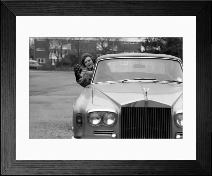 Framed Print : Humour: Comedy: Car: Comedian Freddie Starr. March 1975 75-01555-004 Framed Print : Humour: Comedy: Car: Comedian Freddie Starr. March 1975 75-01555-004