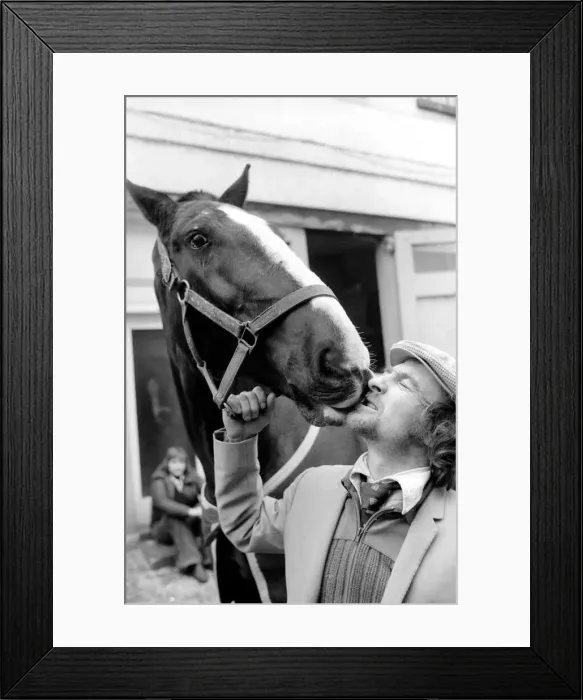 Framed Print : Humour. Unusual. A Horse Drunk in charge of a Man'. Mr Framed Print : Humour. Unusual. A Horse Drunk in charge of a Man'. Mr