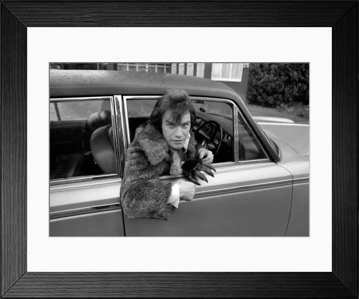 Framed Print : Humour: Comedy: Car: Comedian Freddie Starr. March 1975