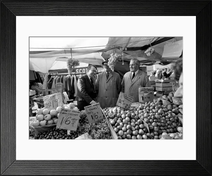 Framed Print : Politics: Elections: The Newcastle-under-Lyne by-election: The labour candidate, Golding