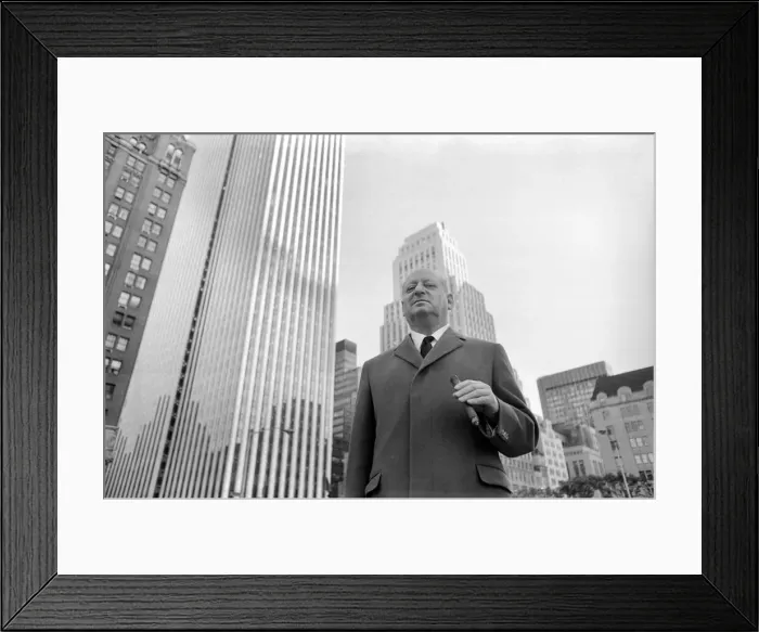 Framed Print : Lew Grade. October 1969 Z10383 Lew Grade is probably the closest the British television