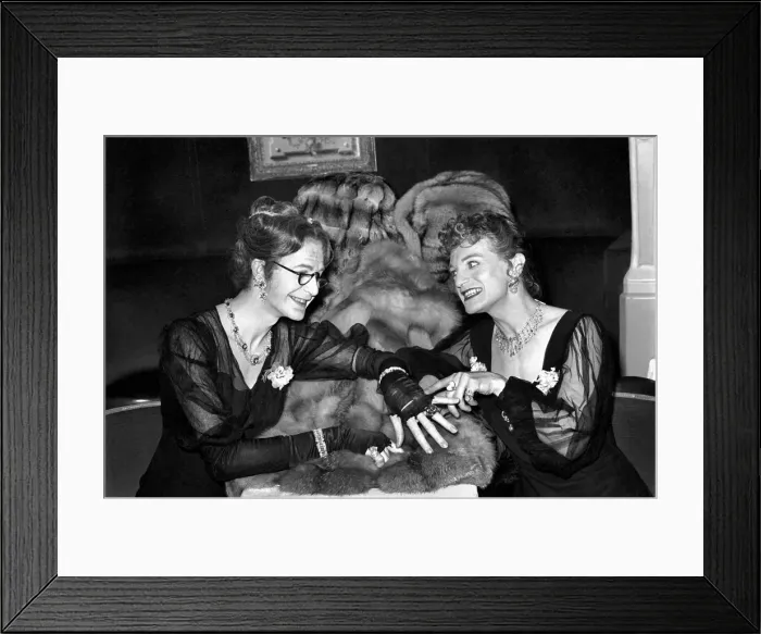 Framed Print : Comedy: Theatre: Musical: Drag. Perri St. Claire and George Logan Framed Print : Comedy: Theatre: Musical: Drag. Perri St. Claire and George Logan