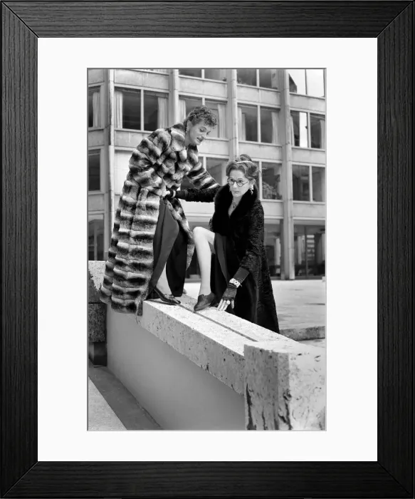 Framed Print : Comedy: Theatre: Musical: Drag. Perri St. Claire and George Logan