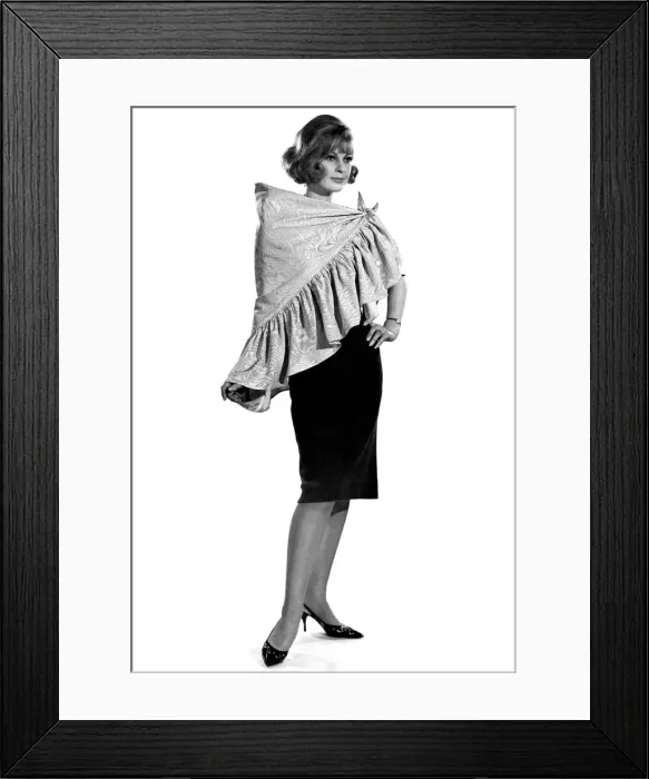 Framed Print : Reveille Fashions 1964: Dawn Chapman seen here modeling the latest in cape design Framed Print : Reveille Fashions 1964: Dawn Chapman seen here modeling the latest in cape design