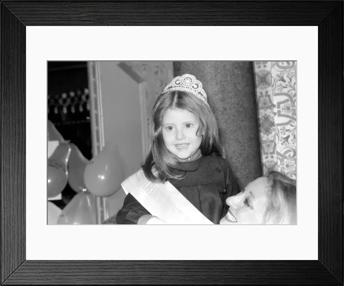Framed Print : Children: Cute: Competitions: Tiny Tots Line Up For Mini Miss U. K Framed Print : Children: Cute: Competitions: Tiny Tots Line Up For Mini Miss U. K