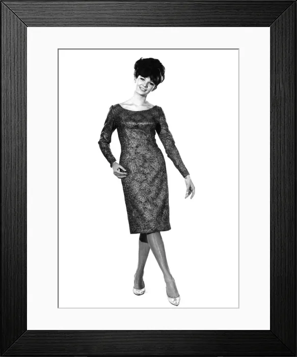 Framed Print : Reveille Fashions: Meriel Weston modeling a full sleeved evening dress Framed Print : Reveille Fashions: Meriel Weston modeling a full sleeved evening dress