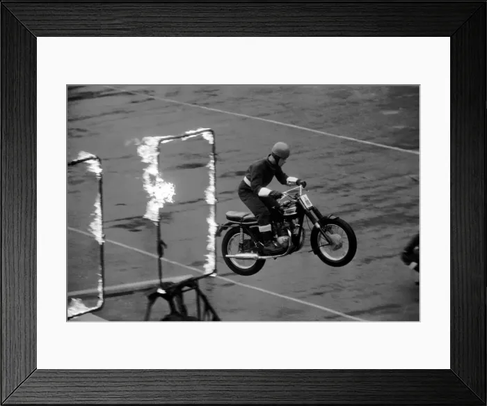 Framed Print : Action. Motorsport. I. O. M. TT. Races. Royal Marines Motor Cycle Display Squad Framed Print : Action. Motorsport. I. O. M. TT. Races. Royal Marines Motor Cycle Display Squad