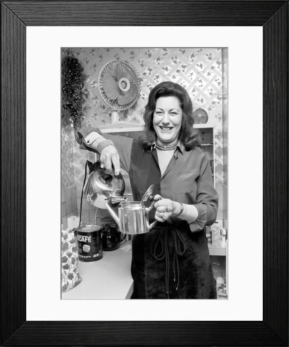 Framed Print : Drink Tea: A lady from high society shows how she makes her idea of a Perfect Cup of Tea Framed Print : Drink Tea: A lady from high society shows how she makes her idea of a Perfect Cup of Tea