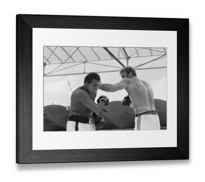 Framed Print : Action during the heavyweight world title fight between American Muhammad Ali Framed Print : Action during the heavyweight world title fight between American Muhammad Ali