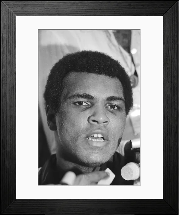 Framed Print : Joe Bugner v. Muhammad Ali in Kuala Lumpar. Press Conference after the fight Framed Print : Joe Bugner v. Muhammad Ali in Kuala Lumpar. Press Conference after the fight