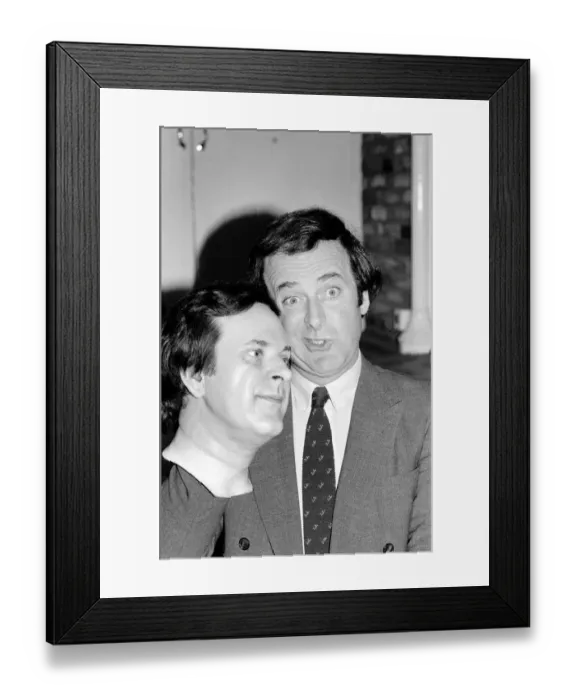 Framed Print : Terry Wogan comes face to face with a figure as famous as himself
