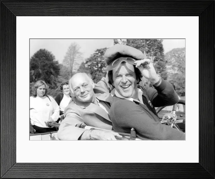Framed Print : DJ Terry Wogan makes a rare outside broadcast of his breakfast BBC Radio 2 Framed Print : DJ Terry Wogan makes a rare outside broadcast of his breakfast BBC Radio 2