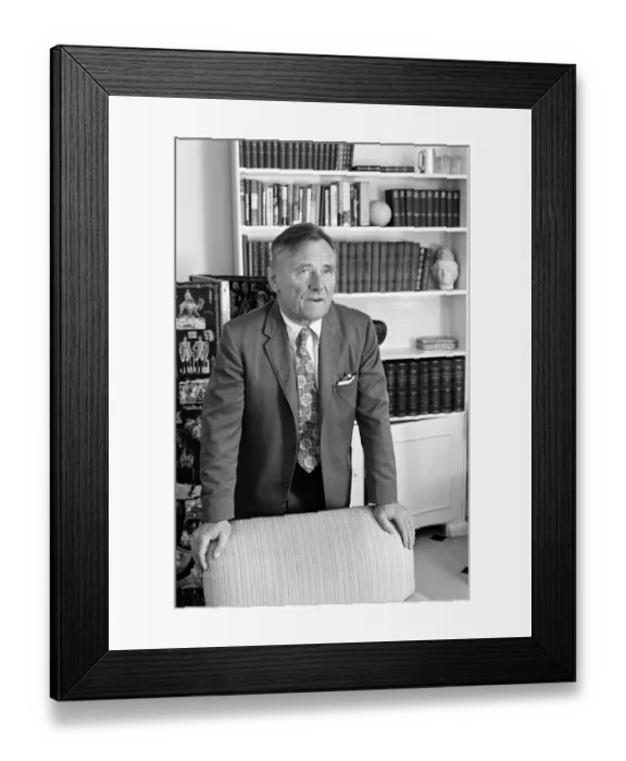 Framed Print : Christopher Isherwood Author, May 1967 Framed Print : Christopher Isherwood Author, May 1967