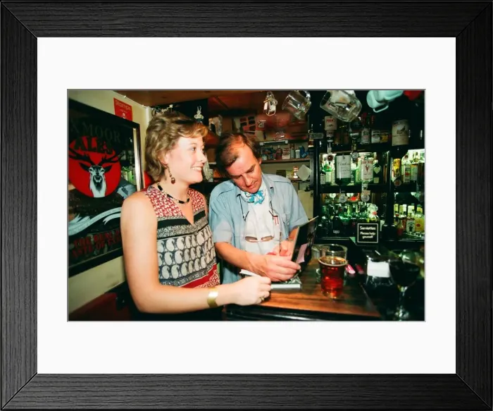 Framed Print : Keith Floyd - A Day in The Life Feature, August 1994. Pictures taken at his Framed Print : Keith Floyd - A Day in The Life Feature, August 1994. Pictures taken at his