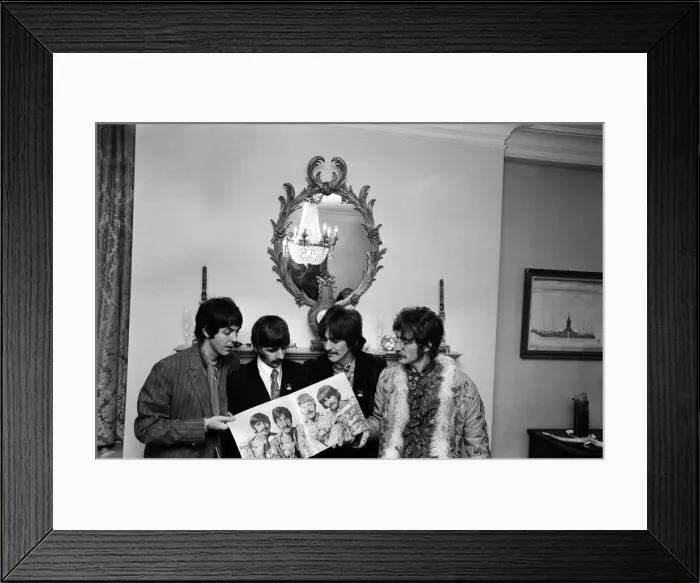 Framed Print : Press launch of Sgt. Peppers Lonely Hearts Club Band