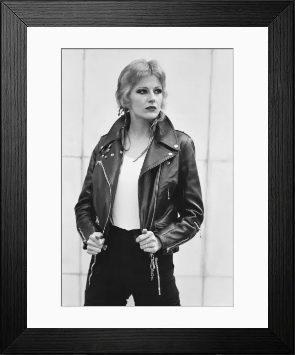 Framed Print : Caroline Coon, a regular on the punk scene, pictured March 1978