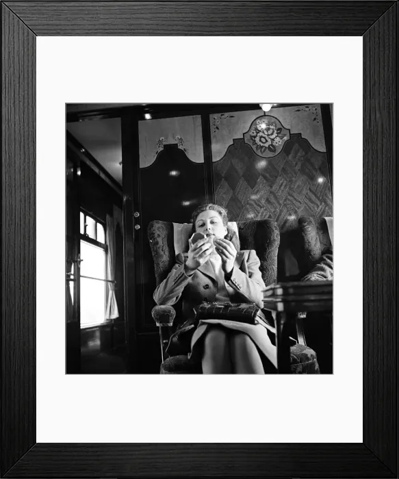 Framed Print : Oblivious to the Golden Arrow Pullman carOs exquisite bespoke marquetry