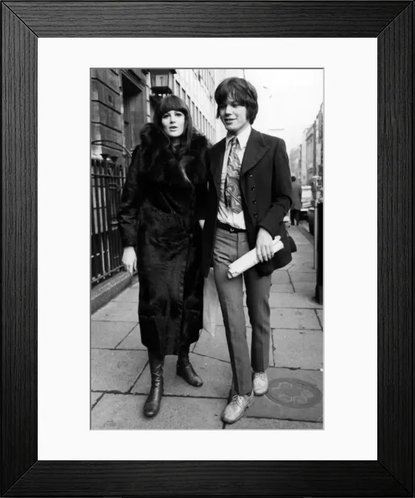 Framed Print : Christopher Jagger, brother of Rolling stone Mick Jagger wanted to leave a demonstration Framed Print : Christopher Jagger, brother of Rolling stone Mick Jagger wanted to leave a demonstration